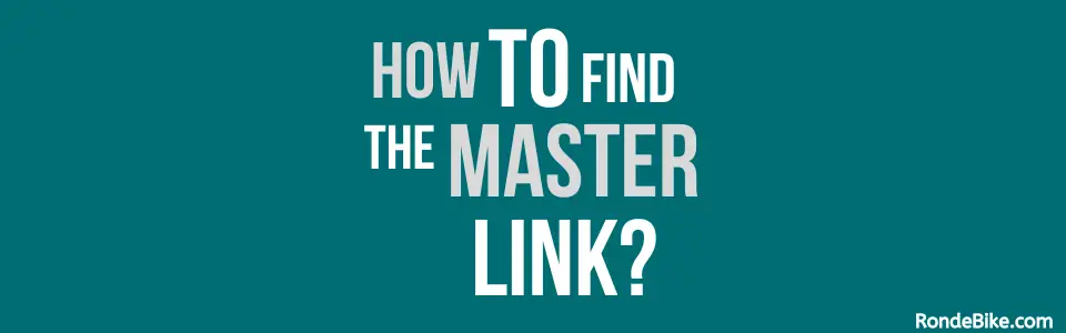 How to Find the Master Link on a Bike Chain
